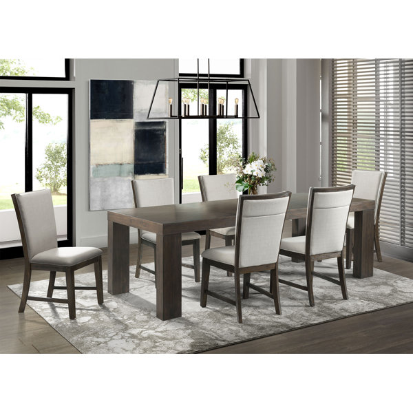 Laurel foundry modern farmhouse ivan 6 piece solid wood dining set hot sale